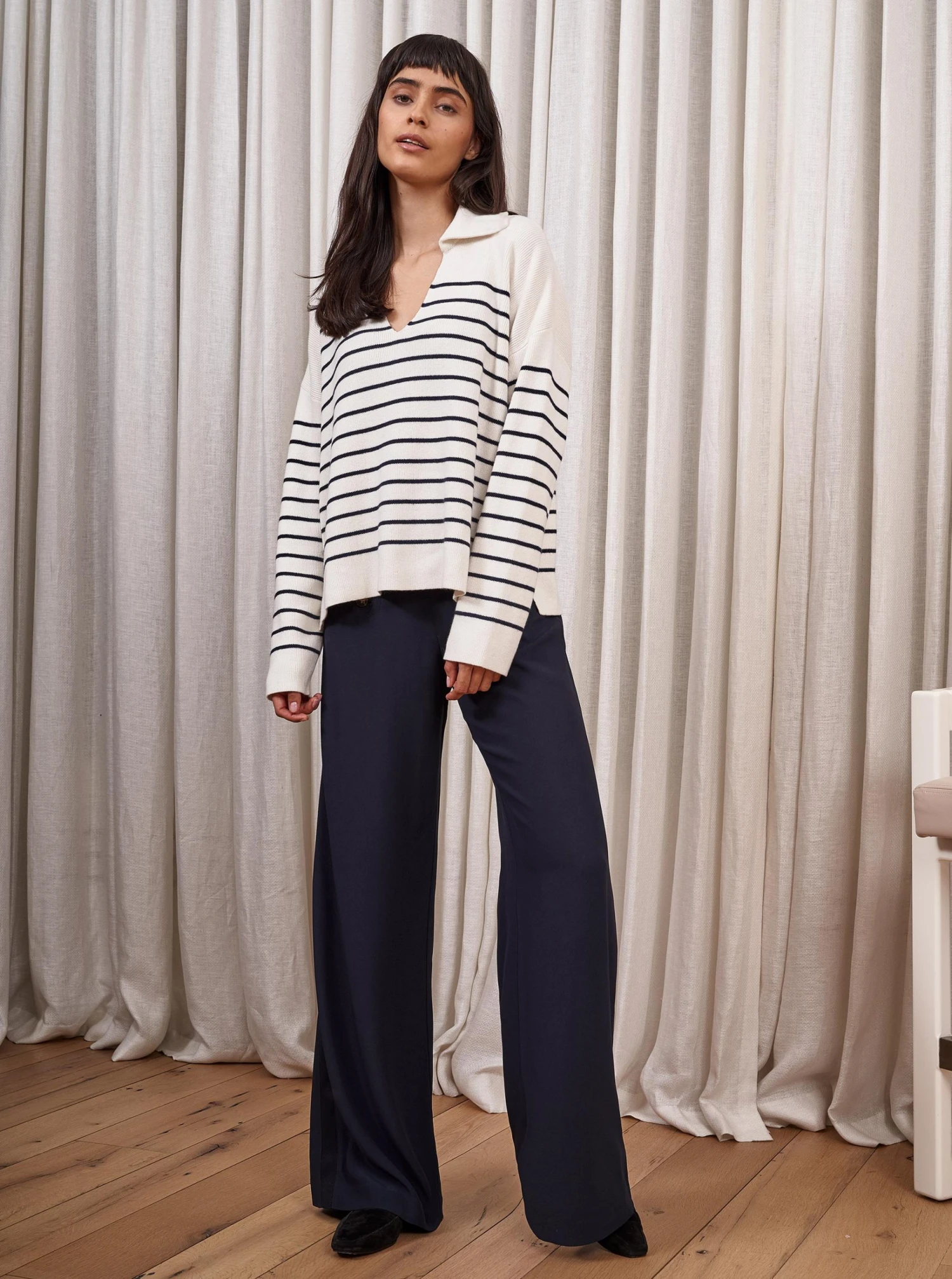 LLC21509_CREAM/NAVY Sailor Sweater 3 LLC21509_CREAM/NAVY Sailor Sweater