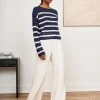 LLC21567_NAVY/CREAM Serge Sweater Knitwear 2 LLC21567_NAVY/CREAM Serge Sweater Knitwear
