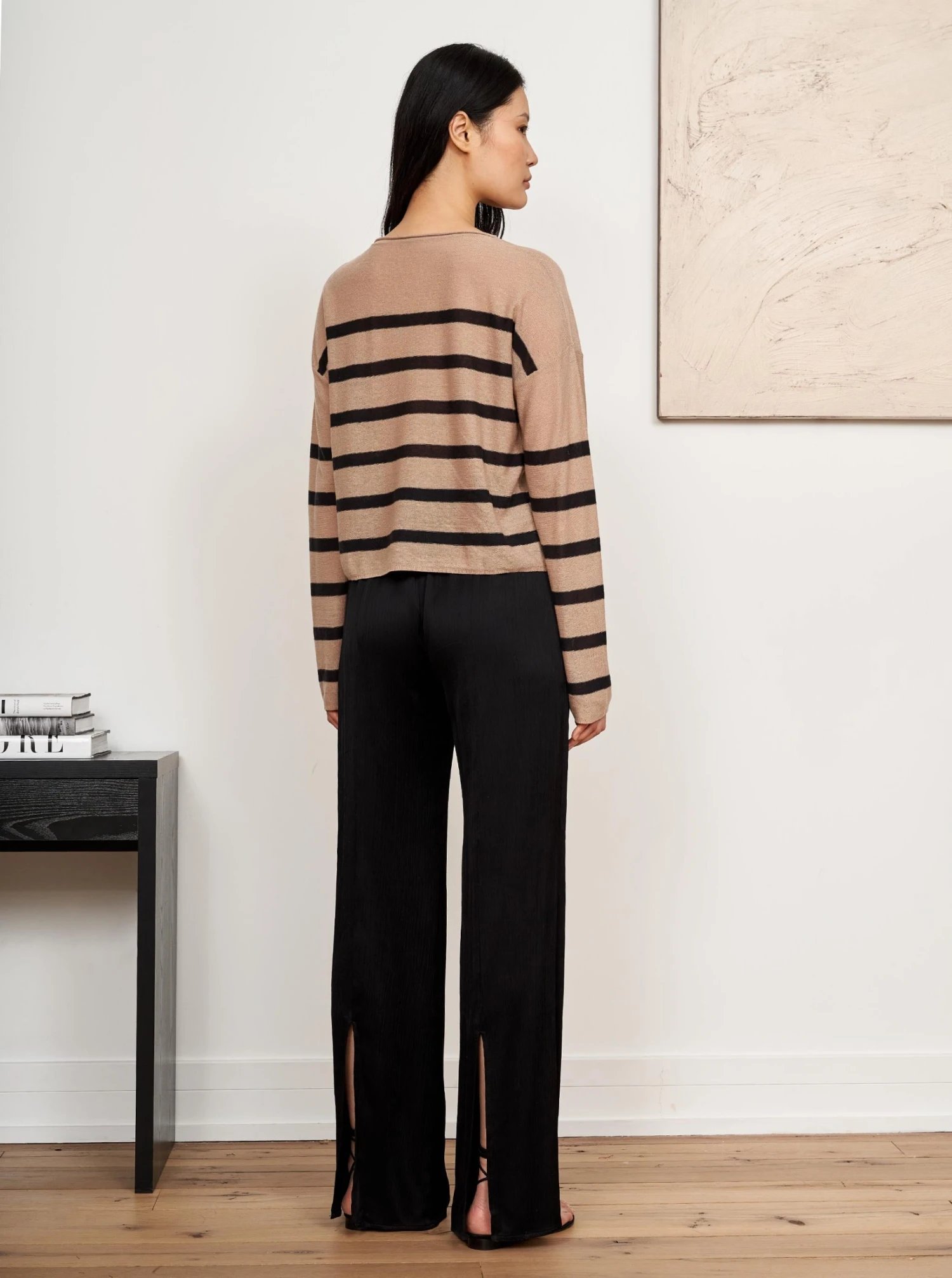 LLC21567_TAN/BLACK Serge Sweater Knitwear 5 LLC21567_TAN/BLACK Serge Sweater Knitwear