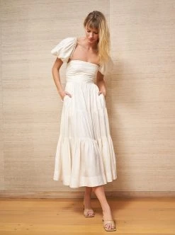 LLC13351_IVORY Sofia Dress Dresses