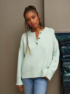 LLC21631_SEAFOAM Monogram Val Sweater
