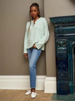 LLC21631_SEAFOAM Monogram Val Sweater