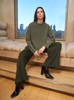 LLC21626_HUNTER Waffle Sweater