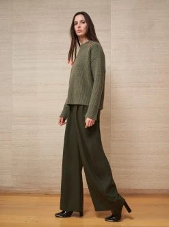 LLC21626_HUNTER Waffle Sweater