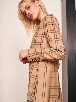 LLC16022_KHAKI/BLACK/PLAID/STRIPE Outerwear Windsor Blazer 18 LLC16022_KHAKI/BLACK/PLAID/STRIPE Outerwear Windsor Blazer