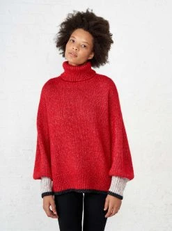 Recurate Big Red Turtleneck Re-Ligne