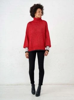Recurate Big Red Turtleneck Re-Ligne